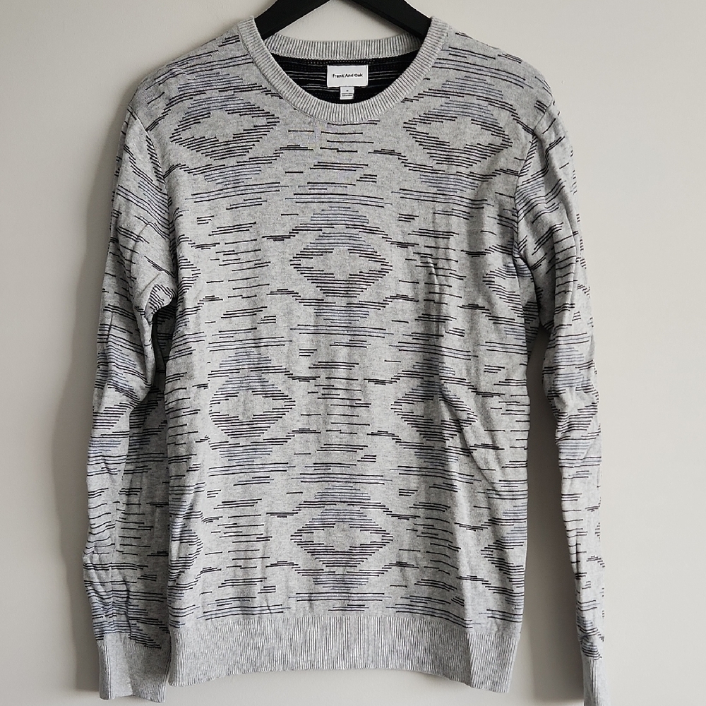 Frank + Oak EUC 100% Cotton Crewneck Sweater Size Medium